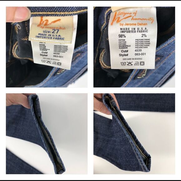 Citizens of humanity Kelly Stretch #063 Cropped Low Waist Jeans Size 27 - Picture 8 of 8